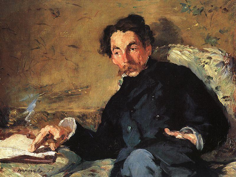 Edouard Manet Portrait of Stephane Mallarme Norge oil painting art
